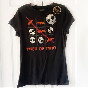 Womens Light Up Holloween Graphic T Shirt M 8-10
